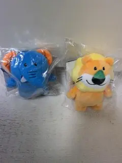 たべっ子どうぶつ らいおんくん&ぞうくん　プレミアムマスコット ぬいぐるみセット