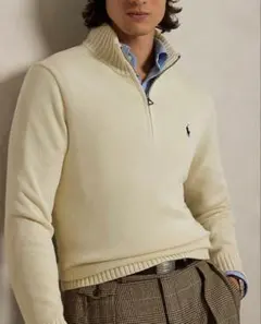 Polo Ralph Lauren Pima Cotton ジップアップセーター