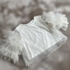 mmm 様専用＊CAPRICIEUX LE'MAGE チュールフリルTシャツのサムネイル