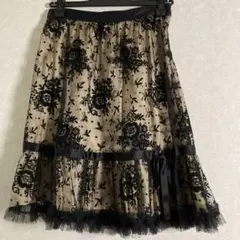 RED VALENTINO スカート コットンボプリン プリント 黒 赤 白 - メルカリ