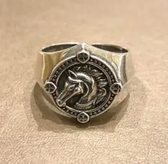 馬 シルバー リング ヴィンテージ インディアン メキシカン 【R-S75】