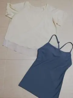 未着用◇FILA★スポーツウェア(ヨガ等)トップス(Tシャツ/キャミ)2点セット