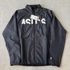 廃盤品！新品ASICS ウインドブレーカー 上下セット 黒 ジャージ Lサイズ