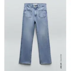 美品　ZARA ザラ　ミッドライトフレアジーンズ 34 ブルー　2022年のサムネイル