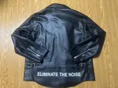 GU × UNDERCOVER ダブルライダースジャケット ロゴ入り XLサイズ