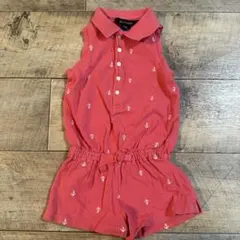 Ralph Lauren ピンク パンツワンピース 2/2t サイズ 碇柄のサムネイル