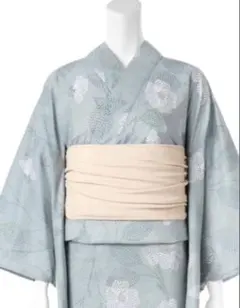 お買得】夏着物と帯セット 小紋 単衣 普段着 おでかけ夏コーデ 着丈152