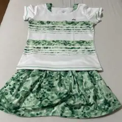 Prince プリンス テニスウェア 上下セット Lサイズ 花柄 グリーン