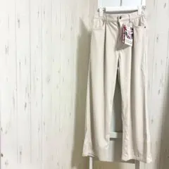 未使用タグ付　しまむら　コールパンツ　コーデュロイパンツ　L アイボリー