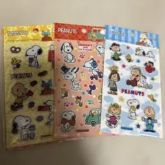 PEANUTS スヌーピー シールセット 3枚