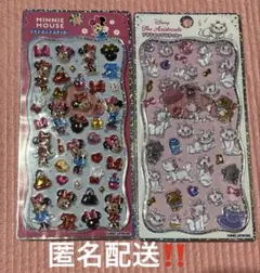 プチドロップステッカー ミニー マリー 2点セット