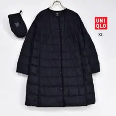 美品 ユニクロ　ウルトラライトダウン　ロングコート　ブラック　XLサイズ