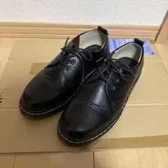 ニコアンド　niko and 黒 レザー レースアップシューズ 厚底