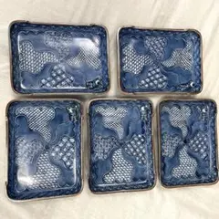 【加藤利昌 造】祥瑞一閑人 角皿 5枚セット 京焼 染付 加藤利昌 造】祥瑞一閑人 角皿 5枚セット 京焼 染付 - メルカリ