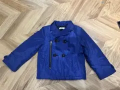 WASK ネイビー ダブルブレスト中綿コート
