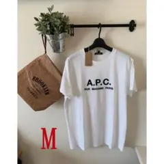 新品 a.p.c Tシャツ アーペーセー ロゴ ホワイト M
