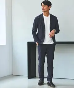 green label relaxing スリム　セットアップ　スーツ