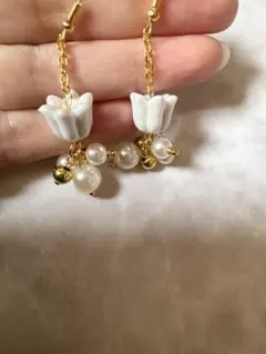 ※樹脂パール ゴールド ピアス※