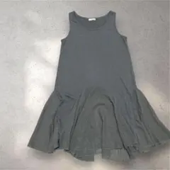 アクシーズファム　膝丈ワンピース　ノースリーブ　グレー　軽量　M