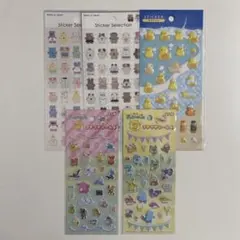 ステッカーセレクション　ポケモンプチプチシール　銭湯アヒル