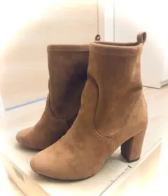 月末SALE！OPAQUE.CLIPスエード風ストレッチ素材ショートブーツ