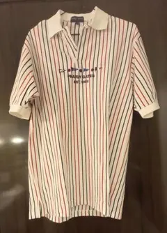 【PEARLY GATES】ゴルフウェア ストライプ ポロシャツ