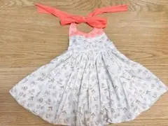 MARL MARL 花柄エプロン　食事用エプロン　80-90