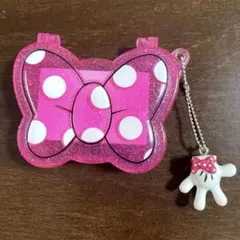 ディズニー ミニー ケース ミラー付 リボン