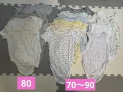ベビー肌着　14枚セット ユニクロ　半袖　ノースリーブ　70〜90 ロンパース