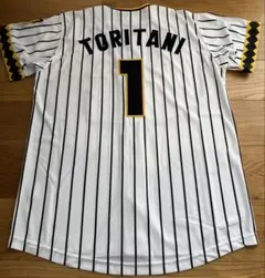 【美品】鳥谷敬　ユニフォーム　サイズL 阪神タイガース 鳥谷敬 鳥谷 ユニフォーム S ビジターブラック 刺繍
