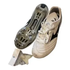 MIZUNO 取替式サッカースパイク 26.0cm 白黒 練習用 レンチ付き