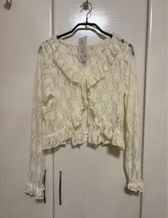 【新品タグ付き】しまむら レースカーディガン
