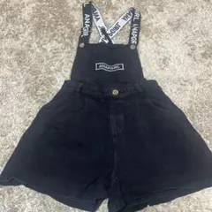 ANAPGIRL ブラックショートオーバーオールＳsize
