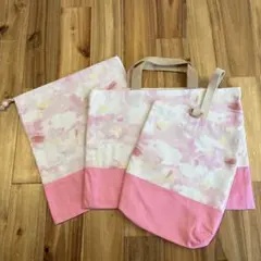 入学セット　3点セット　女の子　小学生　手提げ　体操着袋　上靴袋　匿名配送