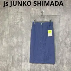 専用　新品　js JUNKO SHIMADA　フロントベント総柄タイトスカートのサムネイル