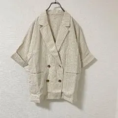 CIAOPANIC TYPY リネン混ゆったり半袖シャツジャケット