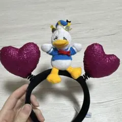 【値下げ交渉◎】ドナルドダック パルパルーザ ハート型カチューシャ