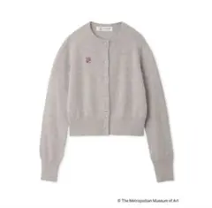 THE METサテンボタンコンパクトカーデ