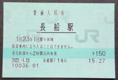 窓口廃止】JR東日本 栗橋駅 マルス入場券(窓口廃止直前)※現品限り