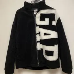 美品『 GAP 』フリースジャケット XS ブラック/ホワイト