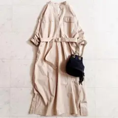 美品✨ドレステリア DRESSTERIOR タイプライターシャツワンピース 綿