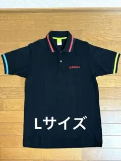 adidas アディダス ポロシャツ　ブラック　L