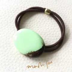 レモンクリソプレーズのヘアゴム