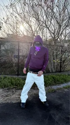 Chief Keef brrrsos着用swag フレア ホワイトデニム - メルカリ