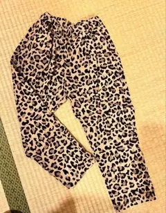 BREEZE ヒョウ柄 ロングパンツ ゴムウエスト