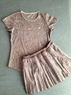 BABOLATトップス＆プリーツスカートセット　O