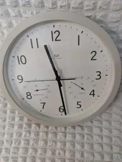 【Thmnsr様】ニトリ　 温湿度計付き 掛け時計