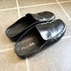 PRADA　ローファー　ブラック　ナイロン　軽量　イタリア製　補修済み PRADA ローファー ブラック ナイロン 軽量 イタリア製 補修済み - メルカリ