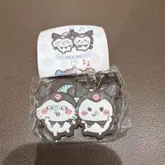 ちいかわ×サンリオ なかよしラバーマスコット　モモンガ　クロミ