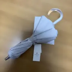 ランバンオンブルー 晴雨兼用 1級遮光 フリル 新品 ライトグレー